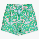 Performance Hybrid Swim Trunks - Coconut Cabana