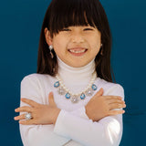 Pearled Gem Necklace Set