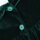 Velvet Flutter Sleeve Dress