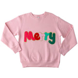 Merry Pink Chenille Sweathshirt