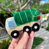 Garbage Truck Felt Ornament