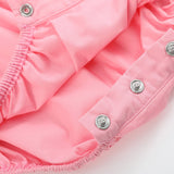 Pink Hearts Smocked Romper