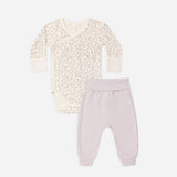 Side Snap Bodysuit + Pant Set - Floret