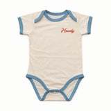 Howdy Vintage Ringer Onesie