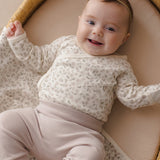 Side Snap Bodysuit + Pant Set - Floret