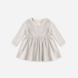 Alda Dress - Fog Stripe