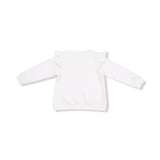 Candy Canes - Ruffle Shoulder French Terry Sweatshirt