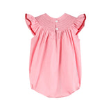 Pink Hearts Smocked Romper
