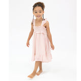 Candy Striped Smocked Ruffle Sundress + Bloomers