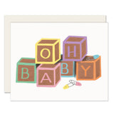 Baby Blocks New Baby Card