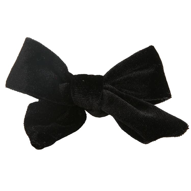 Velvet Bow Clip