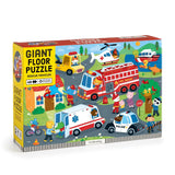 Rescue Vehicles Giant Floor Puzzle