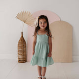 Harbour Blue Tiered Mini Dress