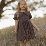Camille Dress - Midnight Plaid