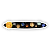 8 Planets + Moon Sticker