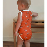 Longhorn Bamboo Henley Onesie