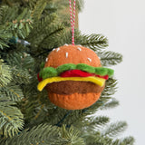 Burger Felt Ornament