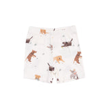 Watercolor Puppies Loungewear Short Set