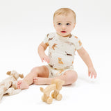 Watercolor Puppies Loungewear Short Set