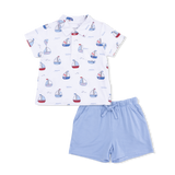 Bubbly Sailboats Polo + Short Set