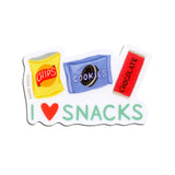 I Love Snacks Sticker
