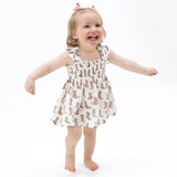 Cowgirl Boots Ruffle Smocked Top Set