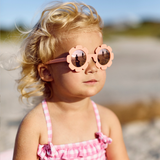 Peachy Keen Polarized Flower Sunglasses