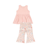 Folk Paisley Peplum Tank + Baby Bells Set