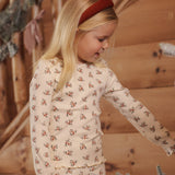 Ribbed Long Sleeve Top - Ruby Bloom