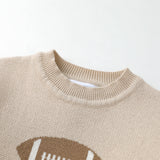 Sand Beige Football Sweater