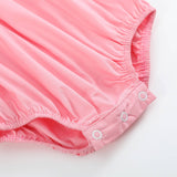 Pink Hearts Smocked Romper