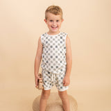 Cherequered Shorts Set