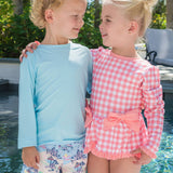Long Sleeve Rash Guard - Blue Breeze