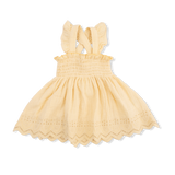 Italian Straw Muslin Smocked Top + Bloomer