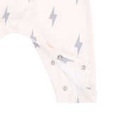 Lightning Bolt Long Sleeve Raglan Henley Romper