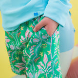 Performance Hybrid Swim Trunks - Coconut Cabana