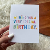 Very Special Birthday Greeting Card