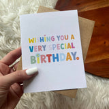 Very Special Birthday Greeting Card