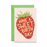 Sweet Strawberry Birthday Mini Card