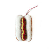 Hot Dog Felt Ornament 