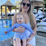 Long Sleeve Rash Guard - Periwinkle Blue