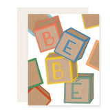 Spanish Bebé Blocks Greeting Card