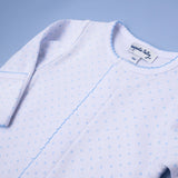 Blue Mini Dots Footie
