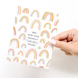 And Now Your Greatest Adventure Begins Rainbow Greeting Card