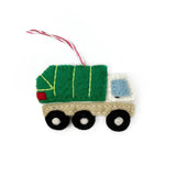Garbage Truck Felt Ornament