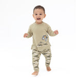 Camo Drop Sleeve Sweatshirt