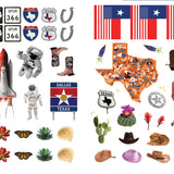 500 Stickers: Texas