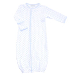 Blue Gingham Dotted Converter