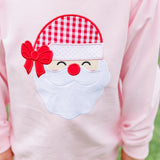 Santa French Terry Pullover - Light Pink