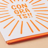 Congrats Letterpress Greeting Card